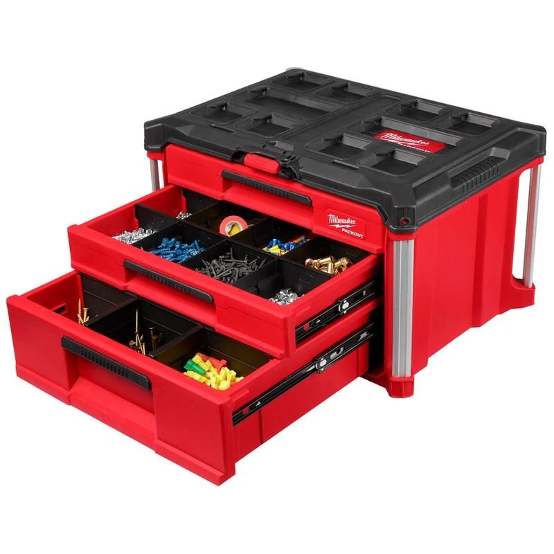 Milwaukee 48-22-8447 PACKOUT Multi-Depth 3-Drawer Tool Box - Image 6