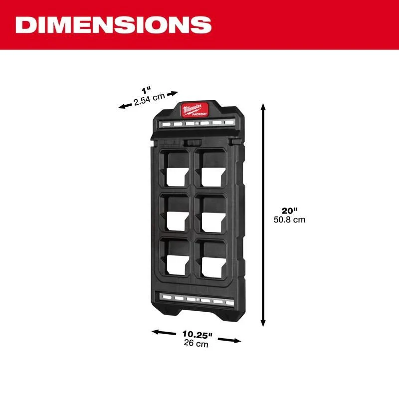 Milwaukee 48-22-8496 PACKOUT Compact Wall Plate - Image 10