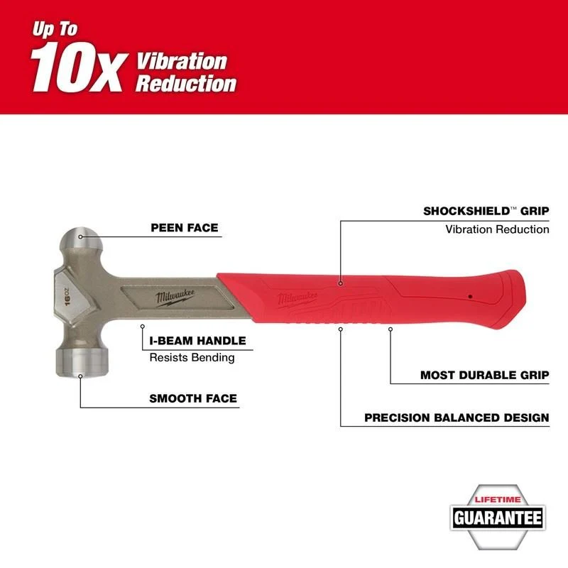 Milwaukee 48-22-9130 16oz STEEL BALL PEEN HAMMER - Image 12