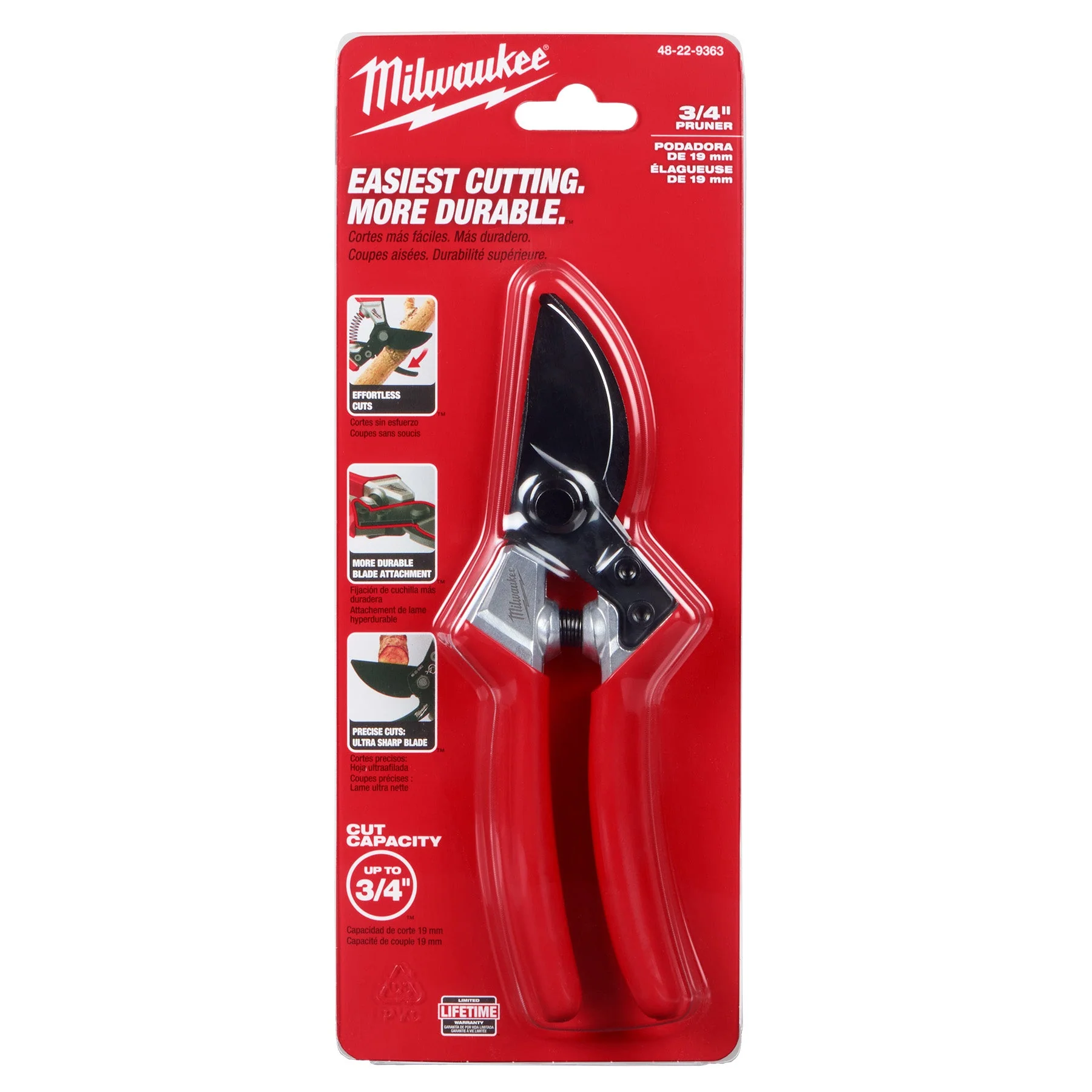 Milwaukee 48-22-9363 3/4" Pruner - Image 4