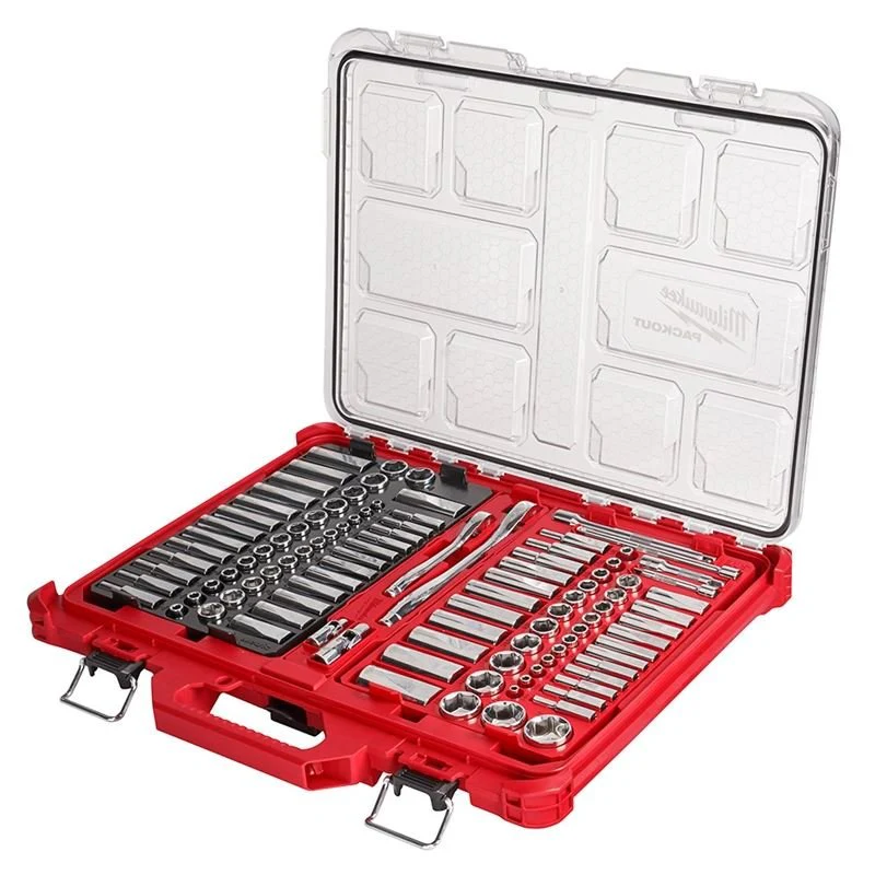 Milwaukee 48-22-9486 1/4" & 3/8†Drive 106pc Socket Set with PACKOUT Low-Profile Organizer - SAE & Metric - Image 2