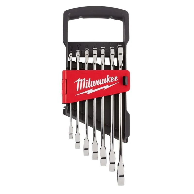 Milwaukee 48-22-9506 7pc Ratcheting Combination Wrench Set - Metric - Image 2