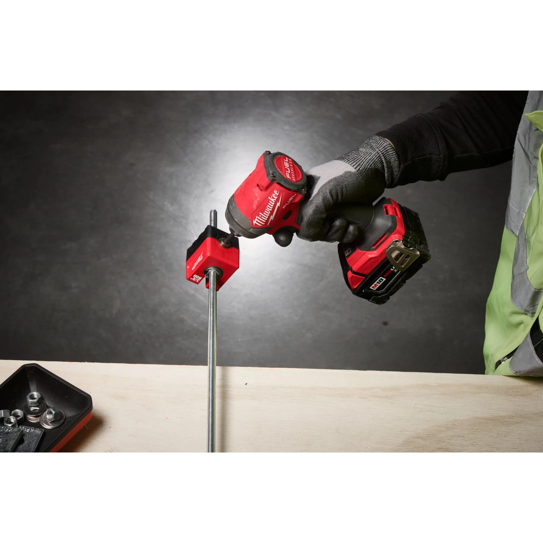 Milwaukee 48-32-2391 SHOCKWAVE™ Impact Duty 3/8" Threaded Rod Nut Runner - Image 14