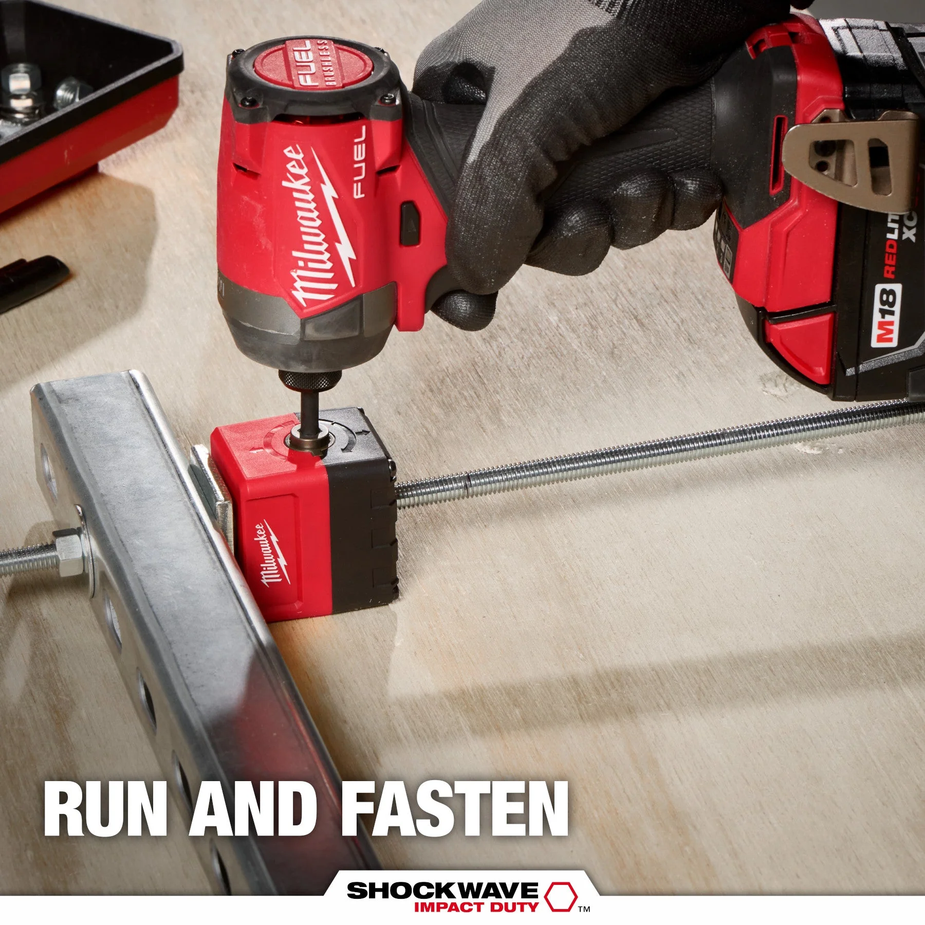 Milwaukee 48-32-2391 SHOCKWAVE™ Impact Duty 3/8" Threaded Rod Nut Runner - Image 16