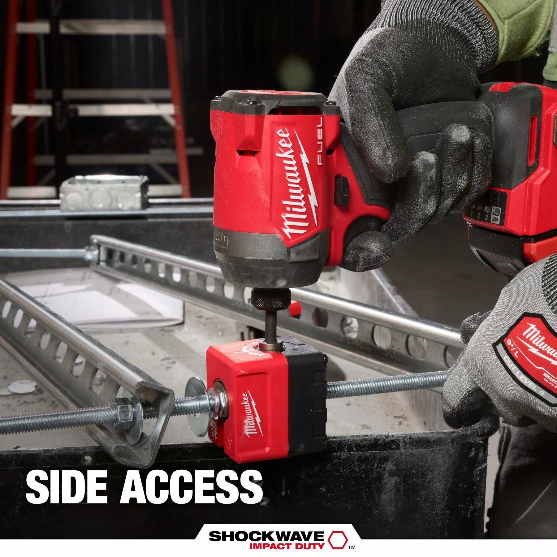 Milwaukee 48-32-2391 SHOCKWAVE™ Impact Duty 3/8" Threaded Rod Nut Runner - Image 17