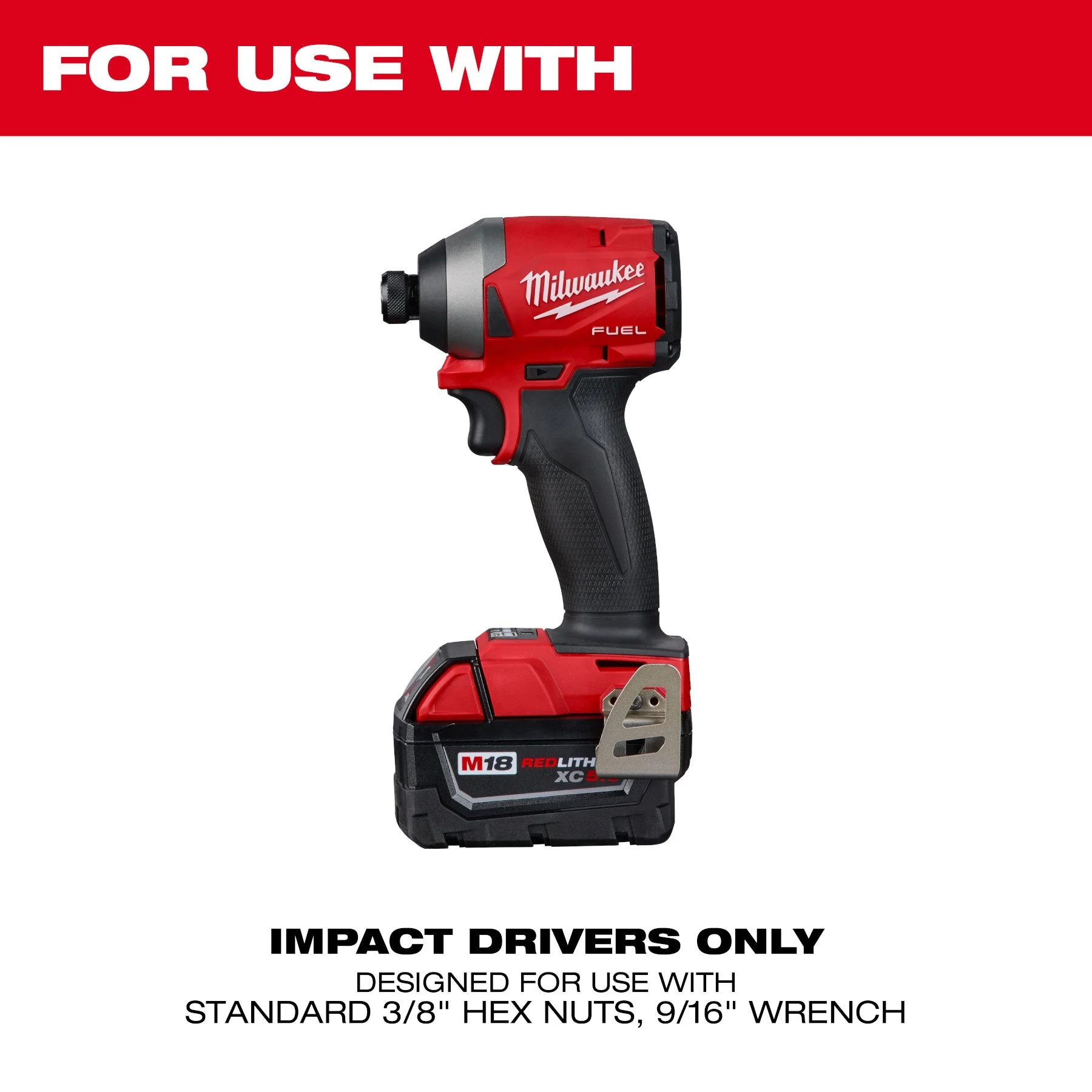 Milwaukee 48-32-2391 SHOCKWAVE™ Impact Duty 3/8" Threaded Rod Nut Runner - Image 8