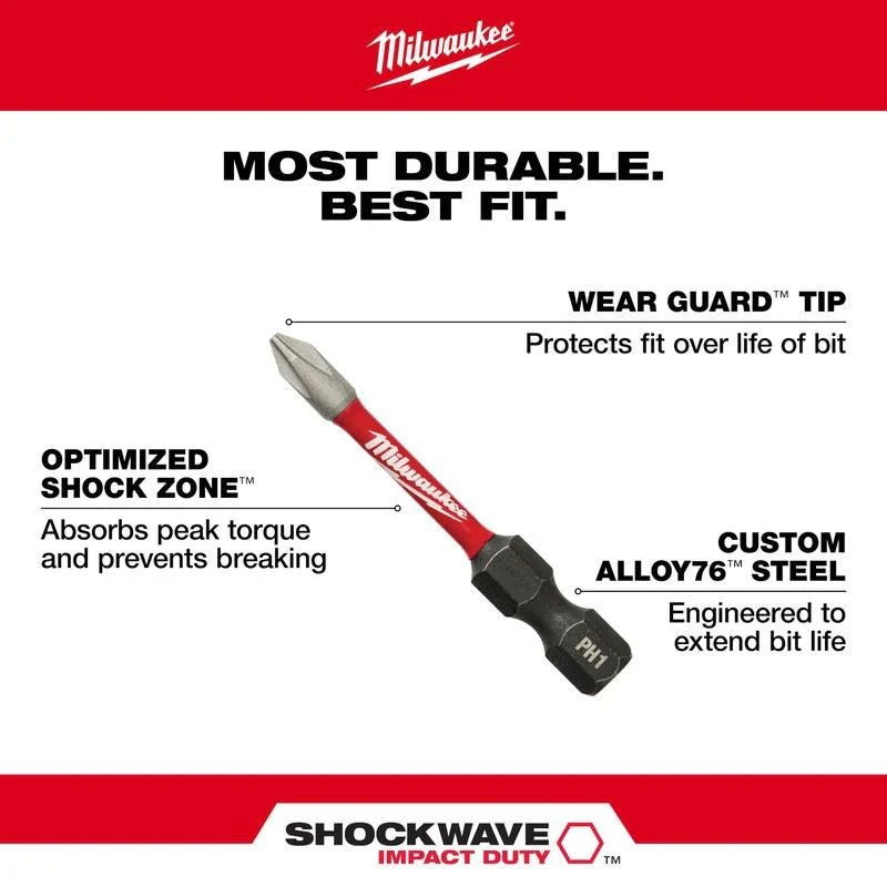 Milwaukee 48-32-4098 SHOCKWAVE Impact Duty Drill, Drive and Fasten Set - 75PC - Image 3