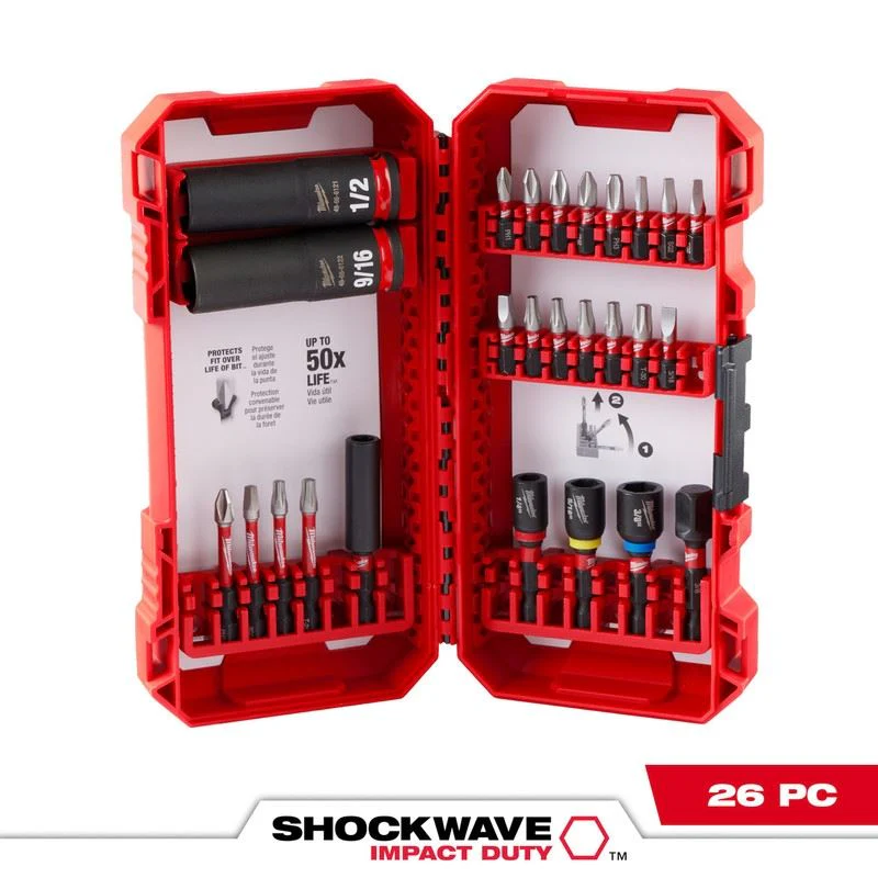 Milwaukee 48-32-4408 SHOCKWAVE Impact Duty Drive & Fasten Set - 26PC - Image 3