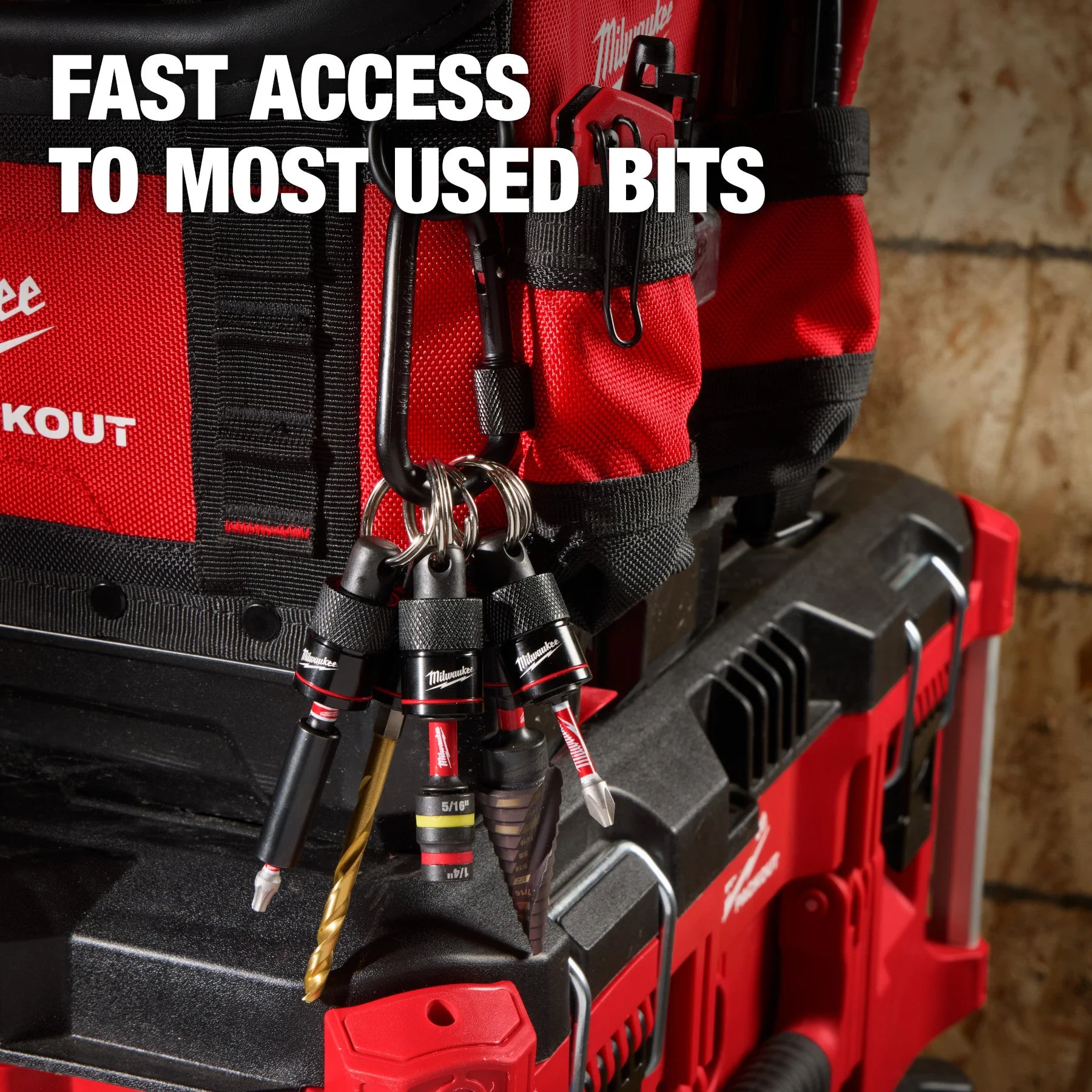 Milwaukee 48-32-4537 5PC Bit Holder with Carabiner - Image 4