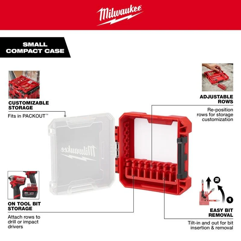 Milwaukee 48-32-9930 Customizable Small Compact Case for IMpact Driver Accessories - Image 4