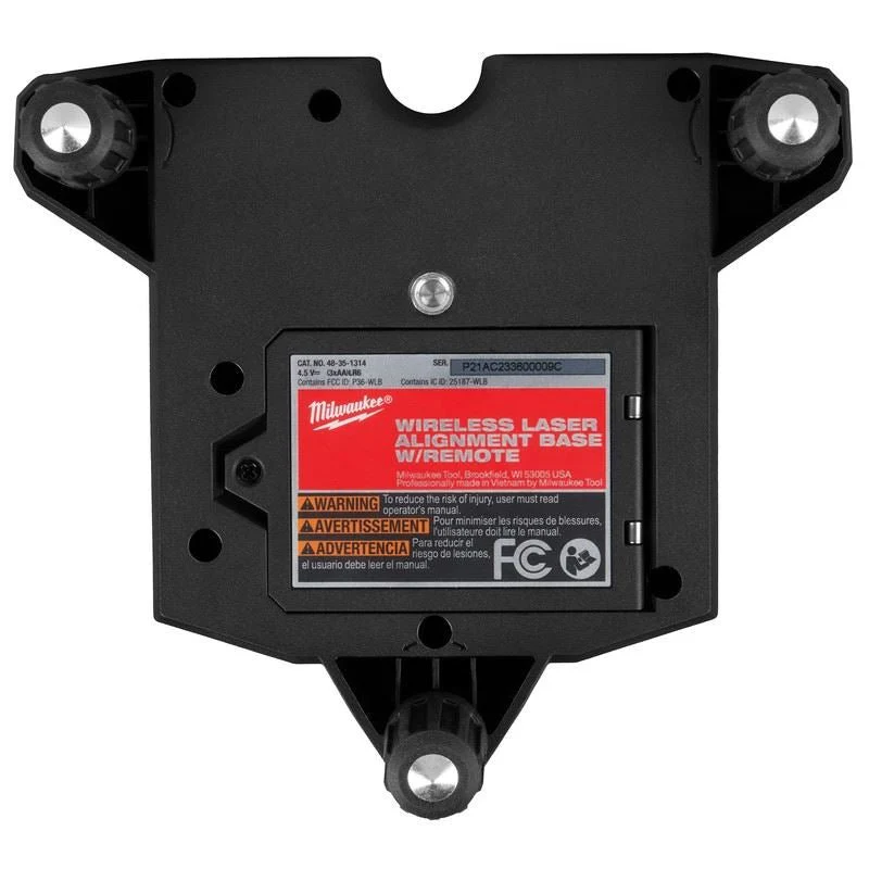 Milwaukee 48-35-1314 WIRELESS LASER ALIGNMENT BASE W/ REMOTE - Image 5