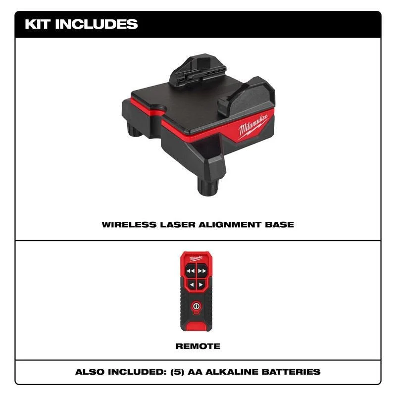 Milwaukee 48-35-1314 WIRELESS LASER ALIGNMENT BASE W/ REMOTE - Image 9