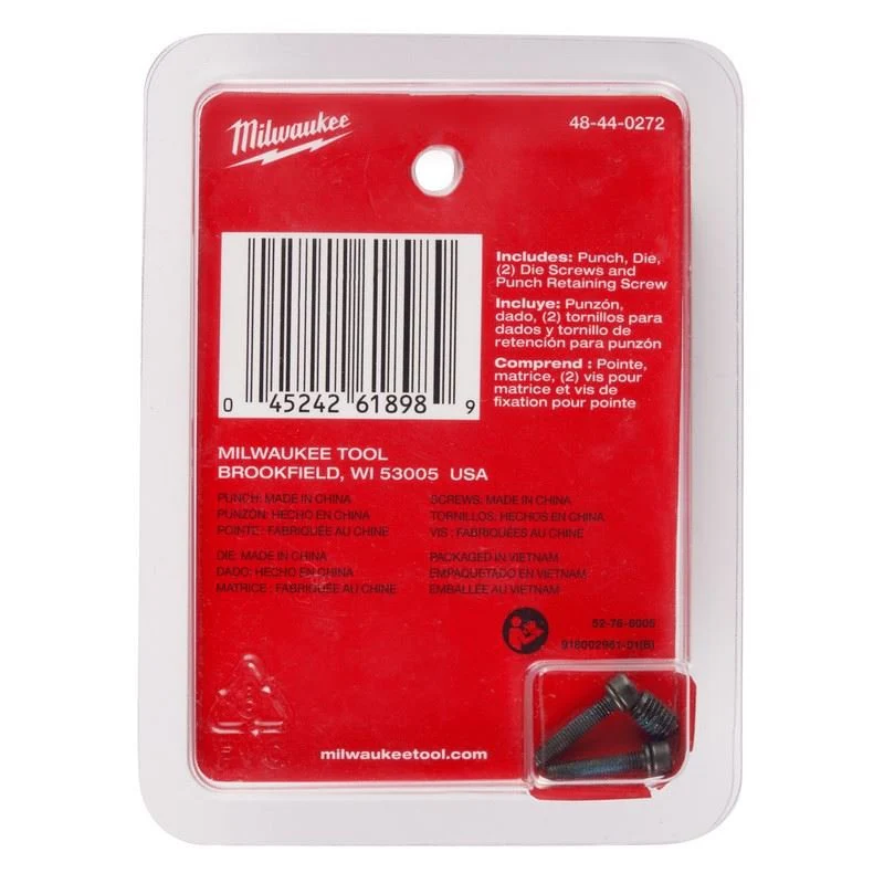 Milwaukee 48-44-0272 M12 FUEL 16 Ga Nibbler Punch Die Set - Image 2