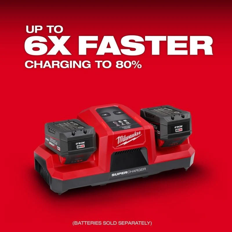 Milwaukee 48-59-1815 M18 Dual Bay Simultaneous Super Charger - Image 12