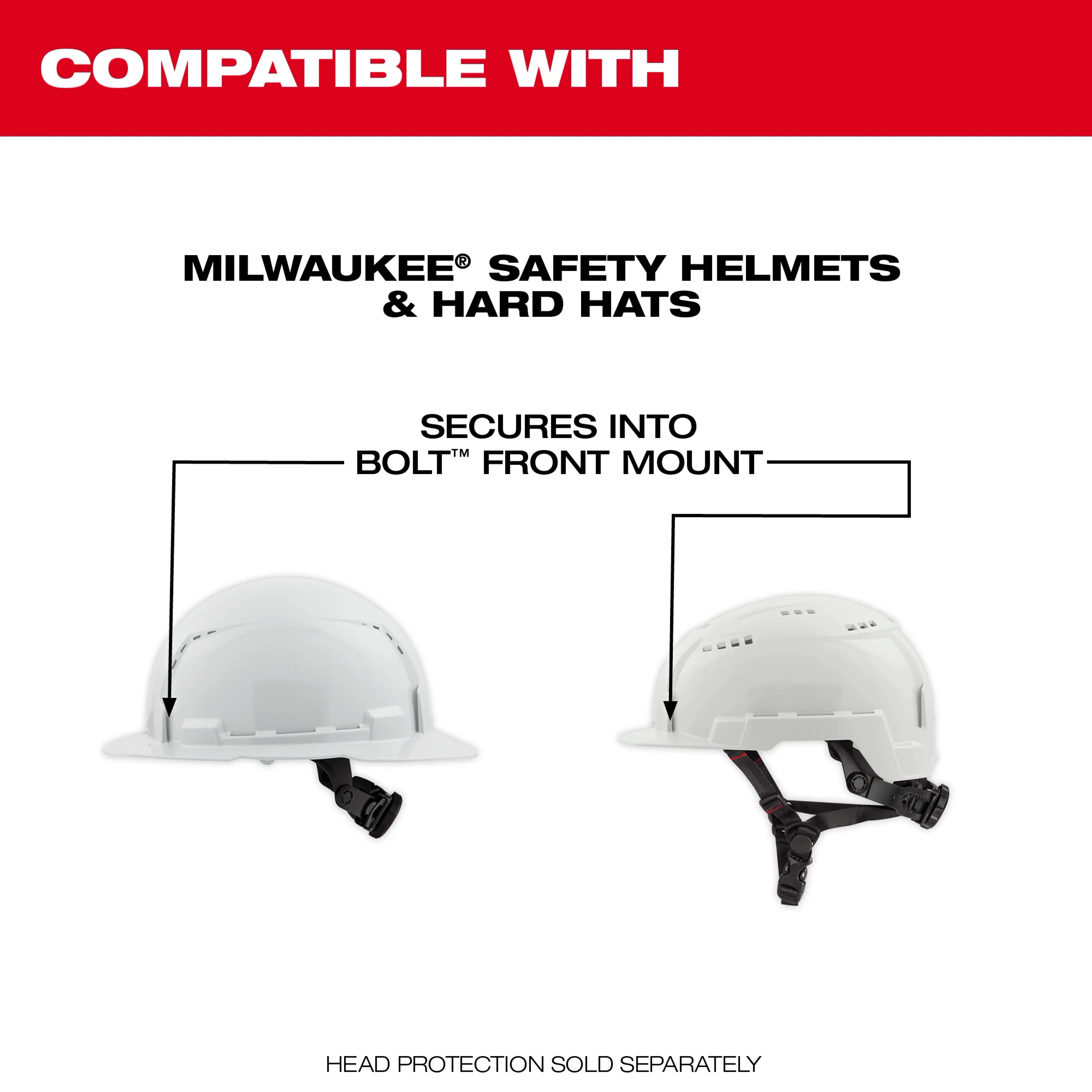 Milwaukee 48-73-1422 BOLT™ Gasketed Full Face Shield - Clear Dual Coat Lens - Image 2