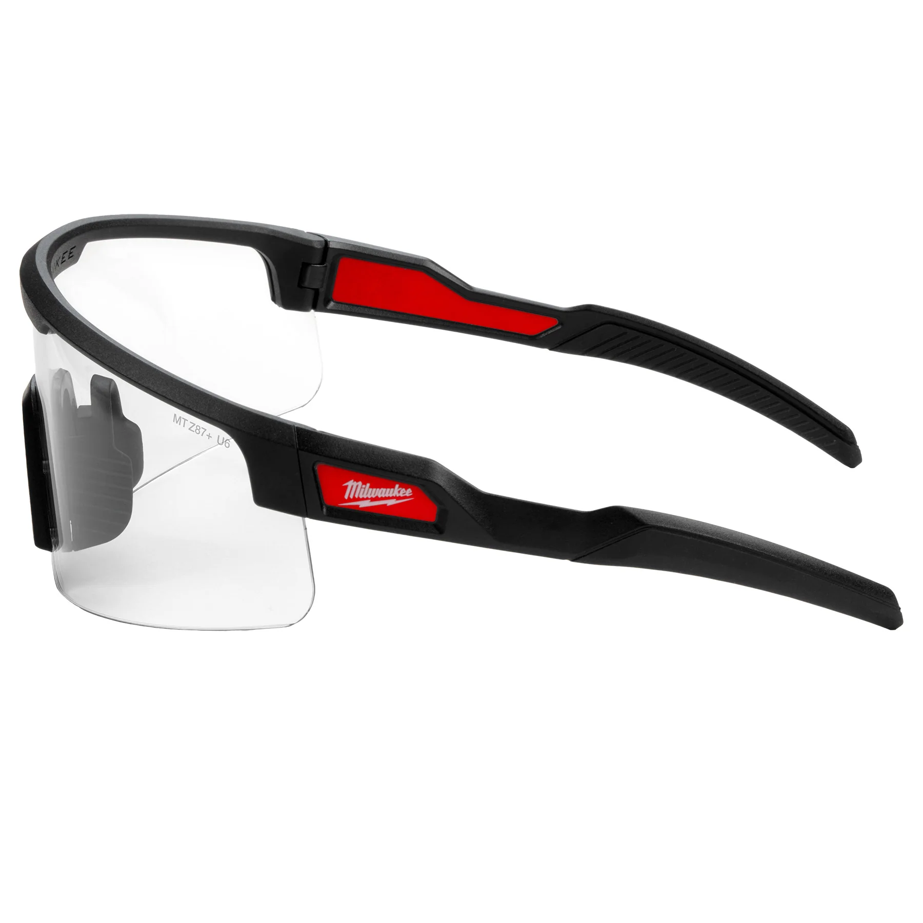 Milwaukee 48-73-2505 Wrap Around Safety Glasses - Clear Anti-Scratch Lenses - Image 3