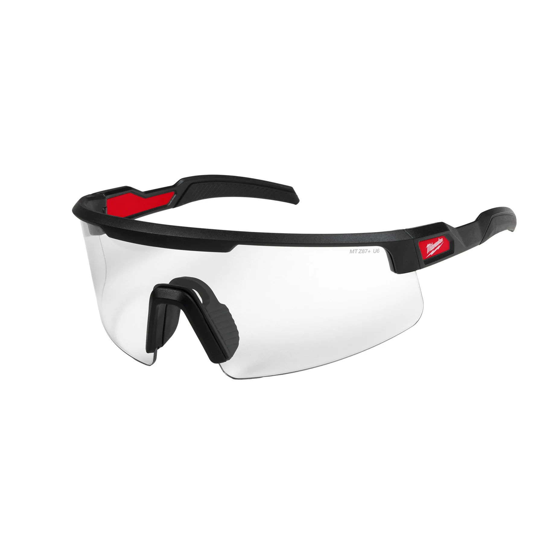 Milwaukee 48-73-2505 Wrap Around Safety Glasses - Clear Anti-Scratch Lenses - Image 4
