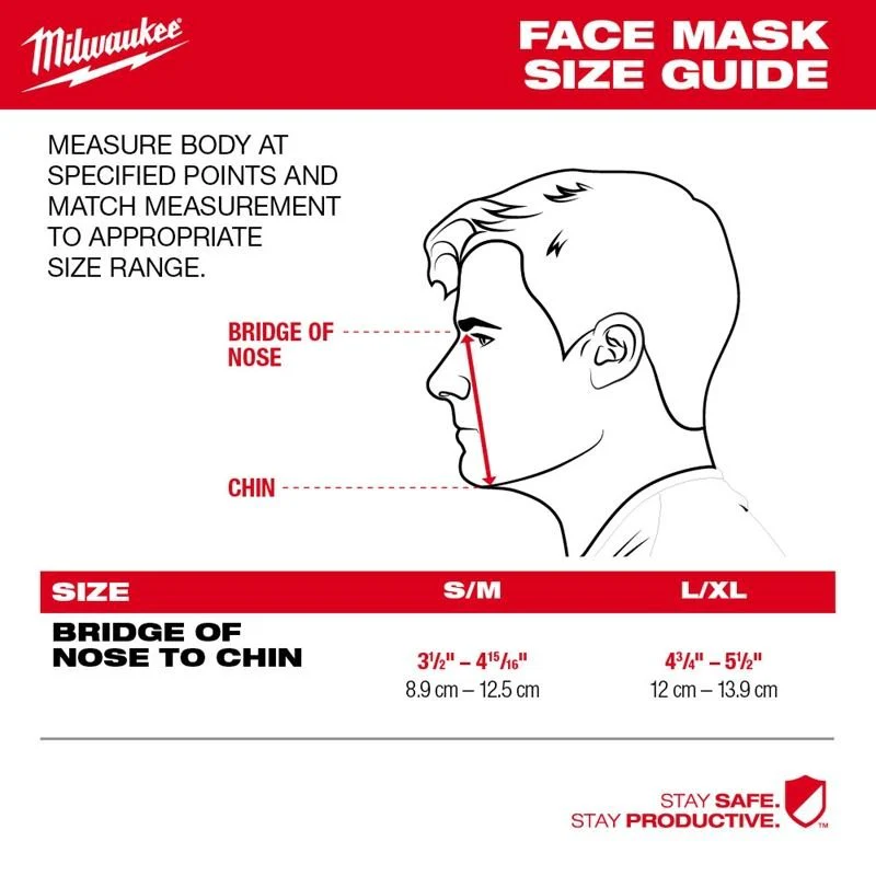 Milwaukee 48-73-4238 3PK L/XL 3 LAYER PERFORMANCE FACE MASK - Image 3