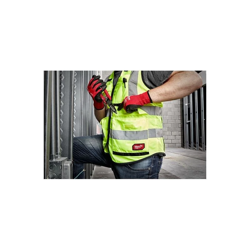Milwaukee 48-73-5081 High Visibility Yellow Performance Safety Vest - S/M (CSA) - Image 4