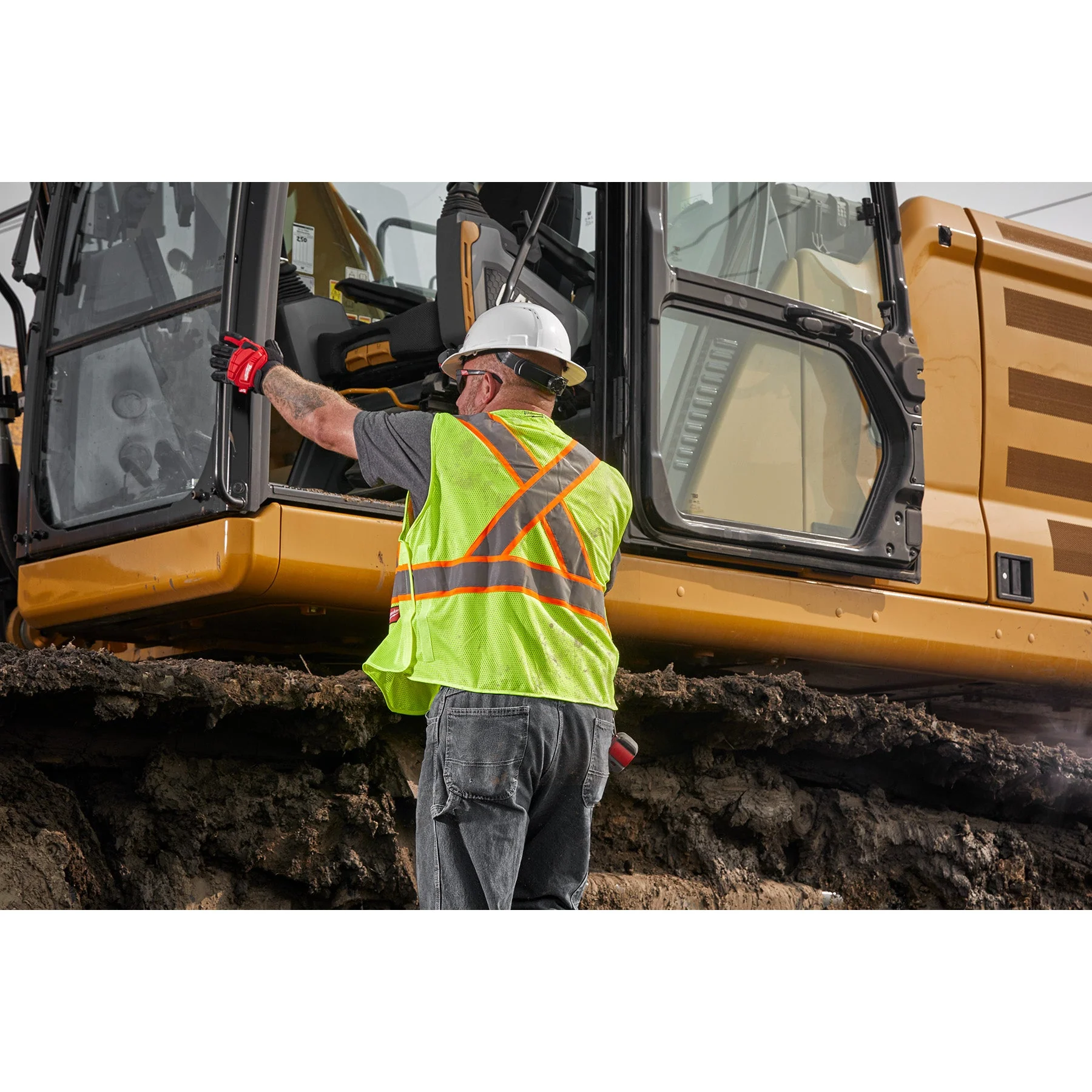 Milwaukee 48-73-5172 Class 2 Breakaway High Visibility Yellow Mesh Safety Vest - L/XL (CSA) - Image 4