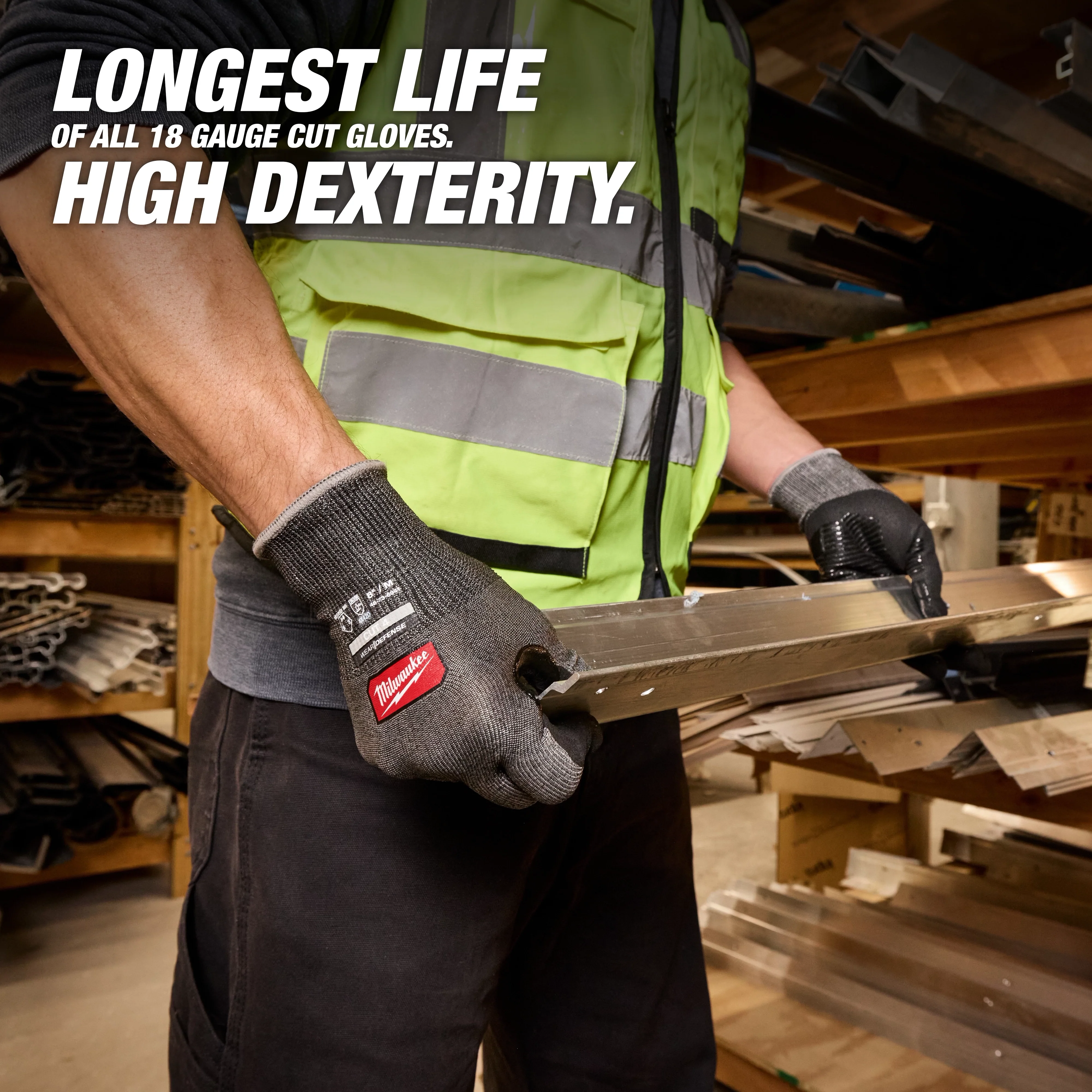 Milwaukee 48-73-6944 Cut Level 4 High Dexterity Nitrile Dipped Gloves with WEAR-DEFENSE™ Protection - XXL - Image 4