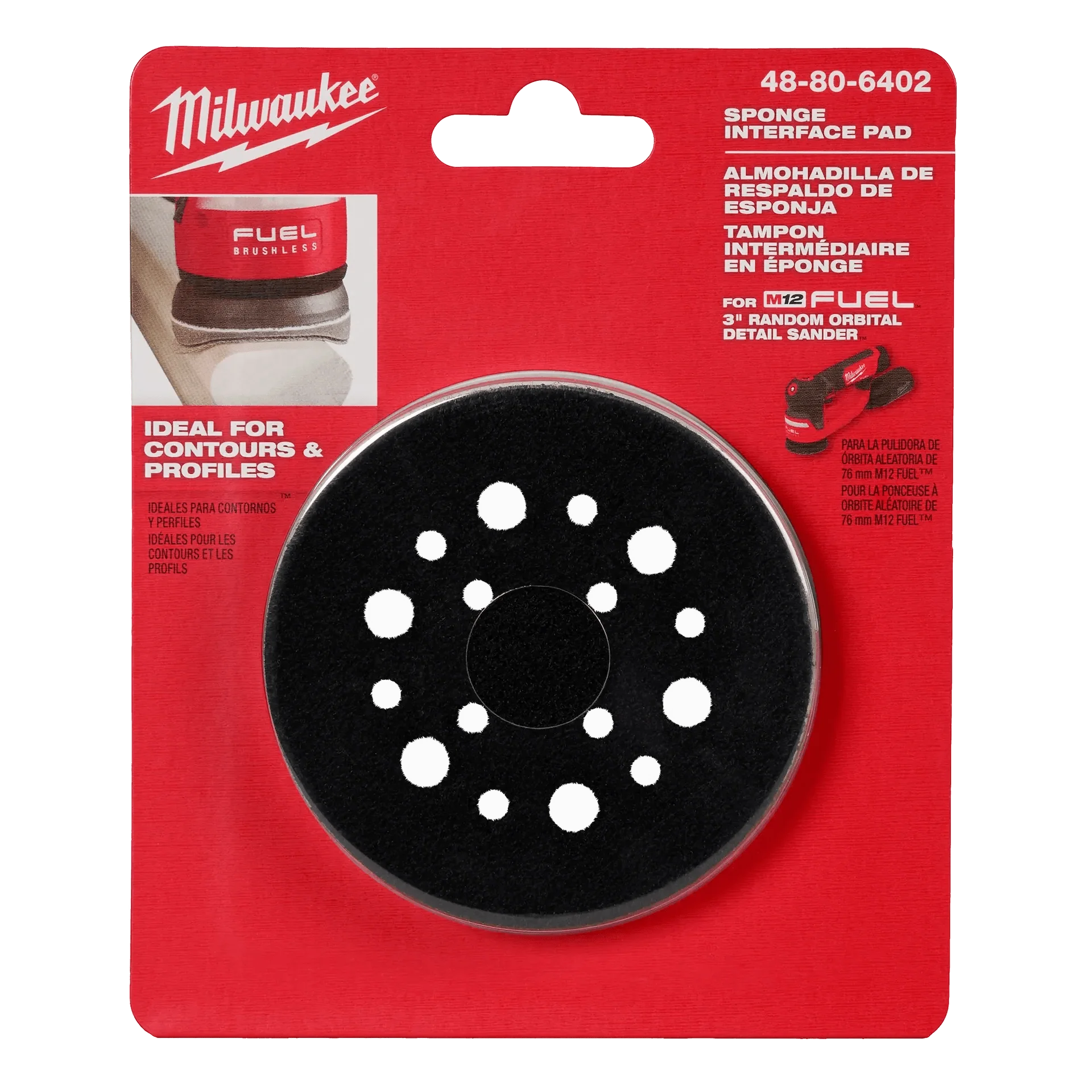 Milwaukee 48-80-6402 3” Sponge Interface Pad