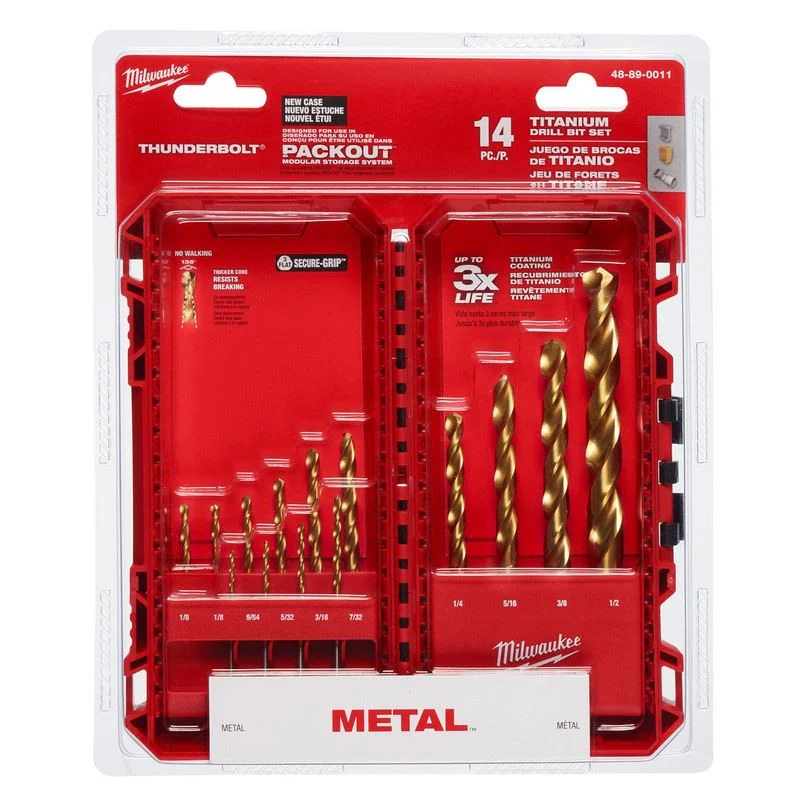 Milwaukee 48-89-0011 THUNDERBOLT Titanium Drill Bit Set - 14PC - Image 2