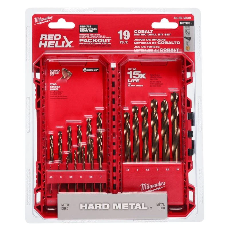 Milwaukee 48-89-2530 RED HELIX Cobalt Metric Drill Bit Set - 19PC - Image 2