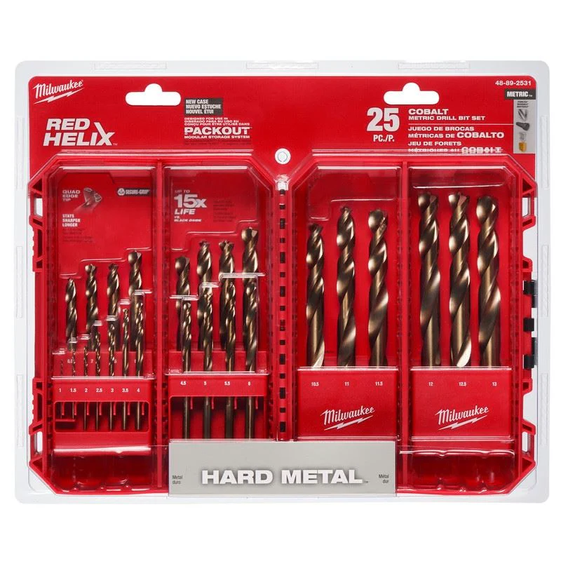 Milwaukee 48-89-2531 RED HELIX Cobalt Metric Drill Bit Set - 25PC - Image 2