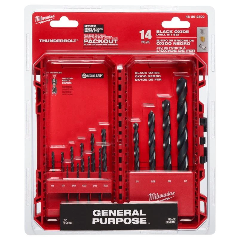 Milwaukee 48-89-2800 THUNDERBOLT Black Oxide Drill Bit Set - 14PC - Image 2