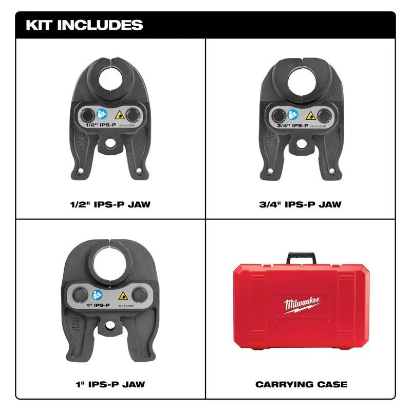Milwaukee 49-16-2496 1/2in - 1in IPS-P Press Jaw Kit For M12 FORCE LOGIC Press Tools - Image 2