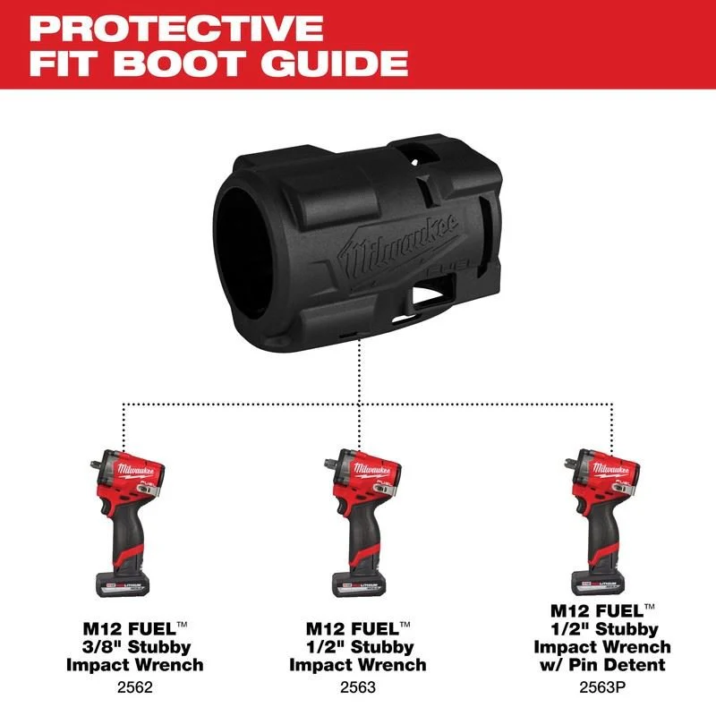 Milwaukee 49-16-2562 M12 FUEL Stubby Impact Wrench Protective Boot - Image 5