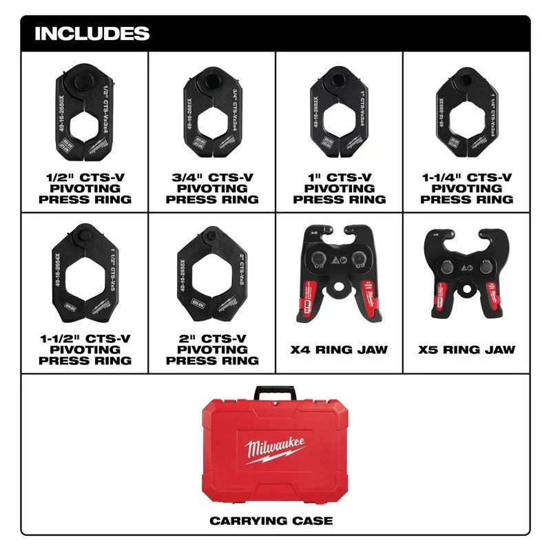 Milwaukee 49-16-2692X CTS-V Pivoting Press Rings Kit - Image 5
