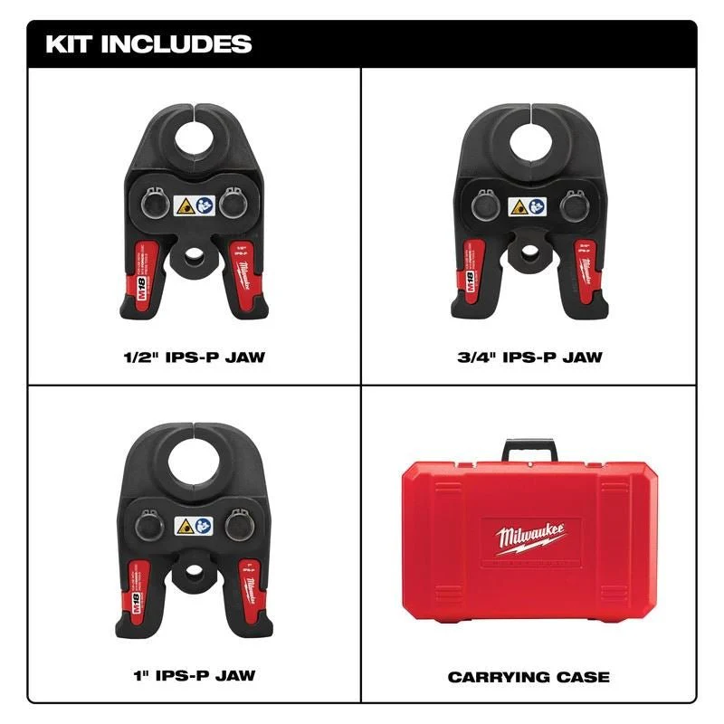 Milwaukee 49-16-2696 Black Iron Press 1/2in - 1in Kit - Image 2
