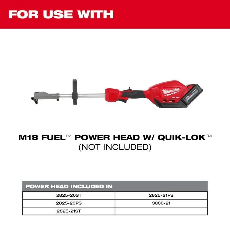 Milwaukee 49-16-2796 M18 FUEL QUIK-LOK Hedge Trimmer Attachment - Image 3