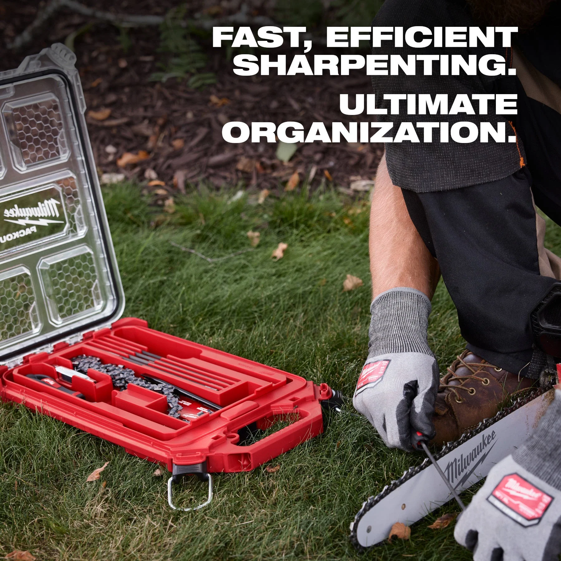 Milwaukee 49-16-2880 9pc Saw Chain Sharpening Set with PACKOUT™ Low-Profile Compact Organizer - Image 8