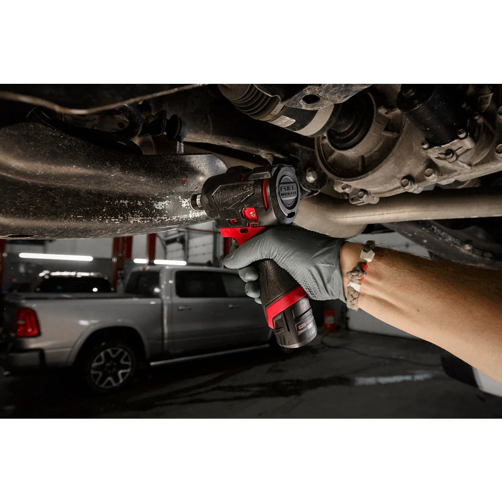 Milwaukee 49-16-3049 M12 FUEL™ 1/4" & 3/8" Subcompact Impact Wrench w/ Friction Ring Protective Boot - Image 4