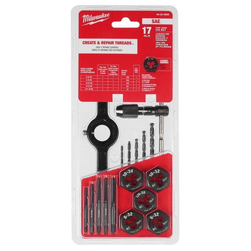 Milwaukee 49-22-5600 17PC SAE Tap and Die Set - Image 3