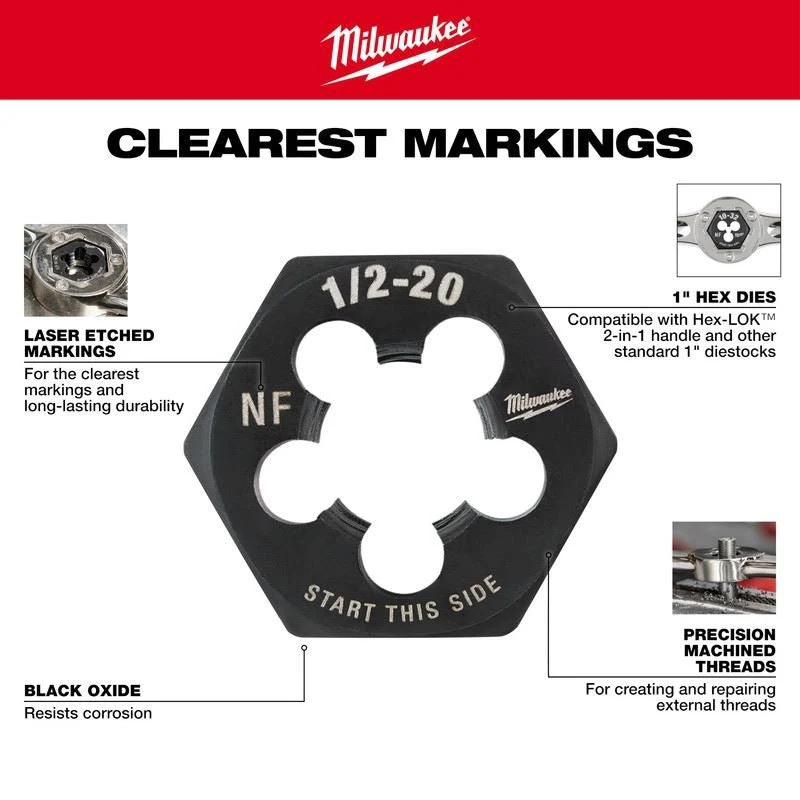 Milwaukee 49-22-5601 17PC Metric Tap and Die Set - Image 3