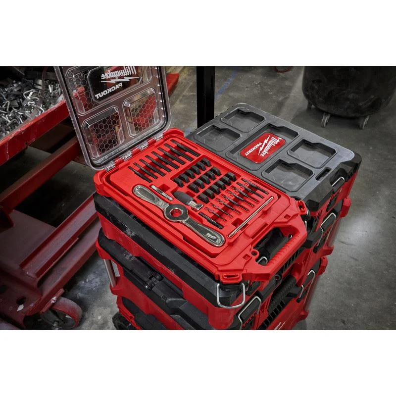 Milwaukee 49-22-5604 38PC SAE Tap and Die PACKOUT Set w/ Hex-LOK 2-in-1 Handle - Image 6