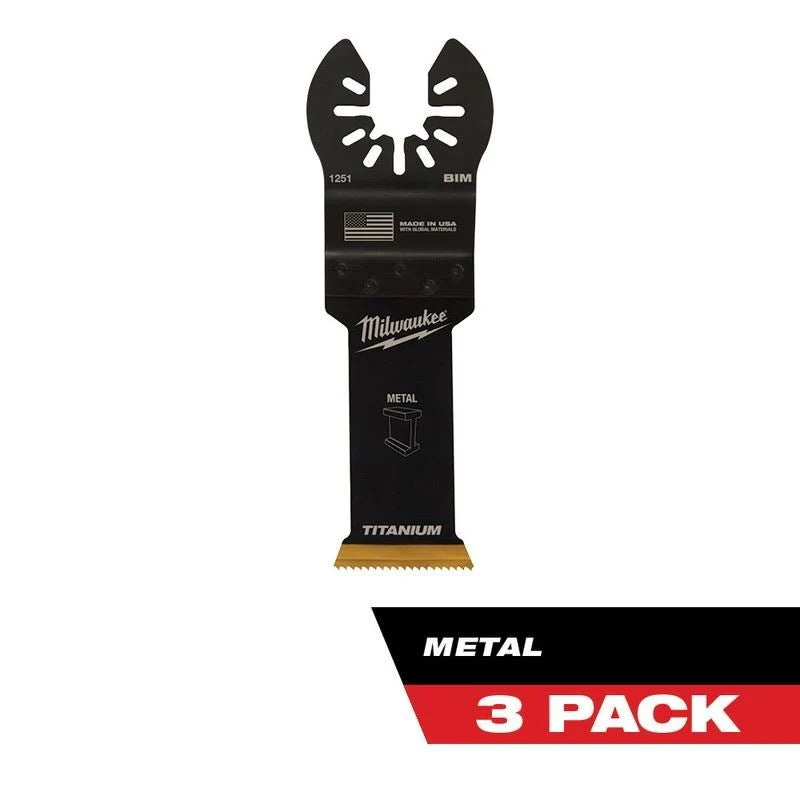 Milwaukee 49-25-1253 OPEN-LOK 1-1/8 in Titanium Enhanced Bi-Metal Metal Blades 3 Pk - Image 2