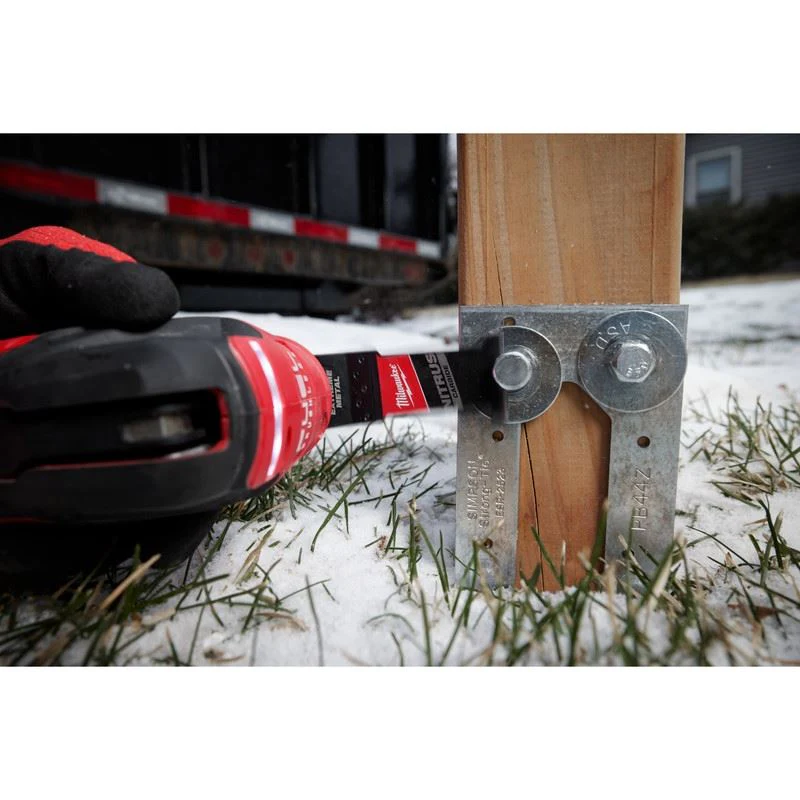 Milwaukee 49-25-1565 NITRUS CARBIDE Extreme Metal Universal Fit OPEN-LOK Multi-Tool Blade - 5pk - Image 10