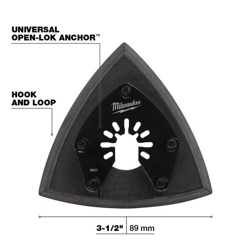 Milwaukee 49-25-2001 OPEN-LOK 3-1/2 in Triangle Sanding Pad 1 Pk - Image 6