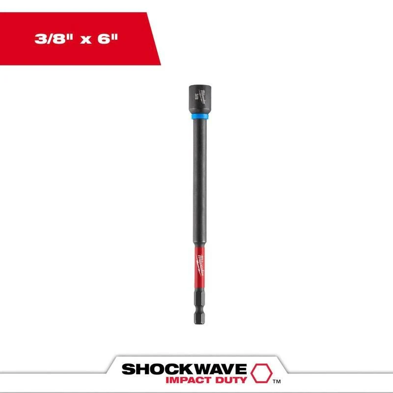 Milwaukee 49-66-4585 SHOCKWAVE Impact Duty 3/8in x 6in Magnetic Nut Driver - Image 3