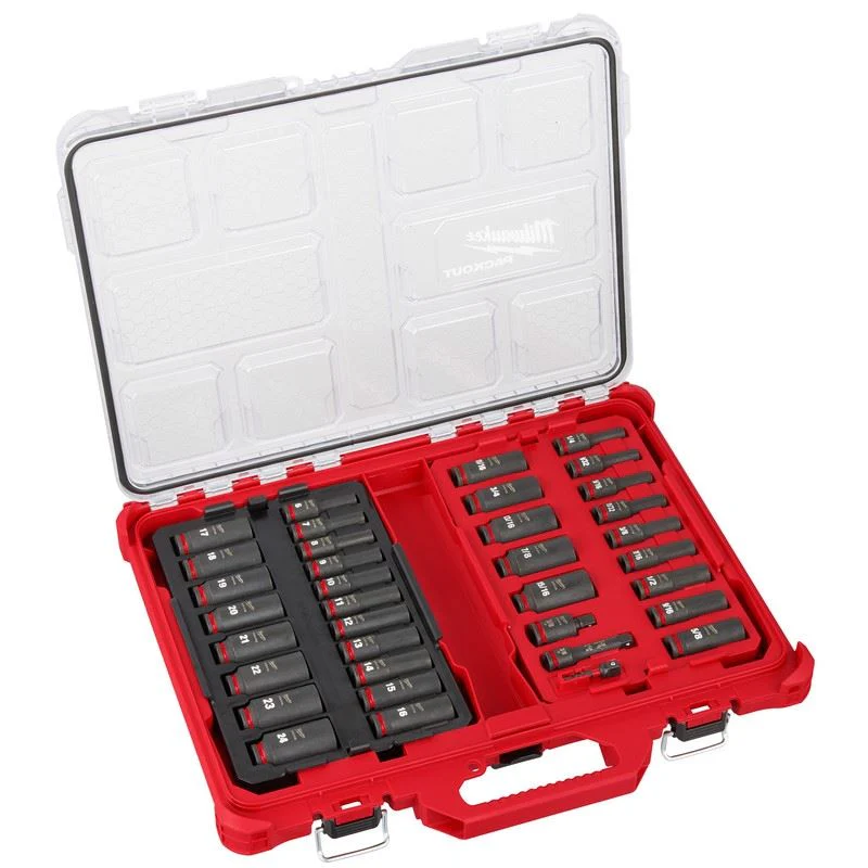 Milwaukee 49-66-6805 SHOCKWAVE Impact Duty Socket 3/8in Dr 36PC PACKOUT Set - Image 2