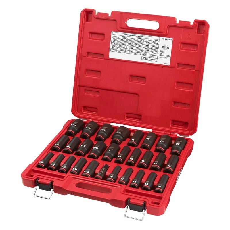 Milwaukee 49-66-7016 29PC SHOCKWAVE Impact Duty 1/2in Drive SAE & Metric Deep 6 Point Socket Set - Image 4