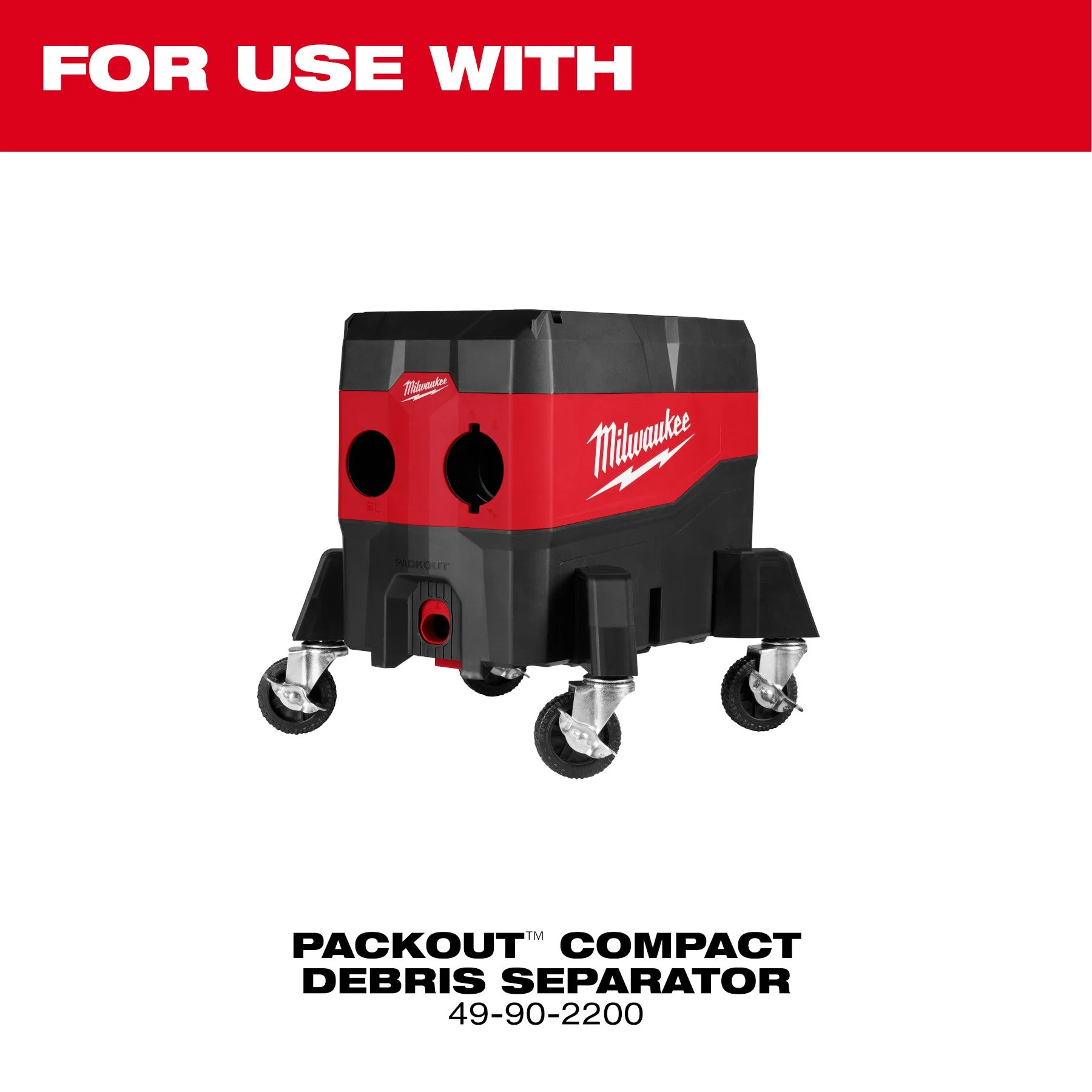 Milwaukee 49-90-2201 Caster Kit for Debris Separator - Image 3