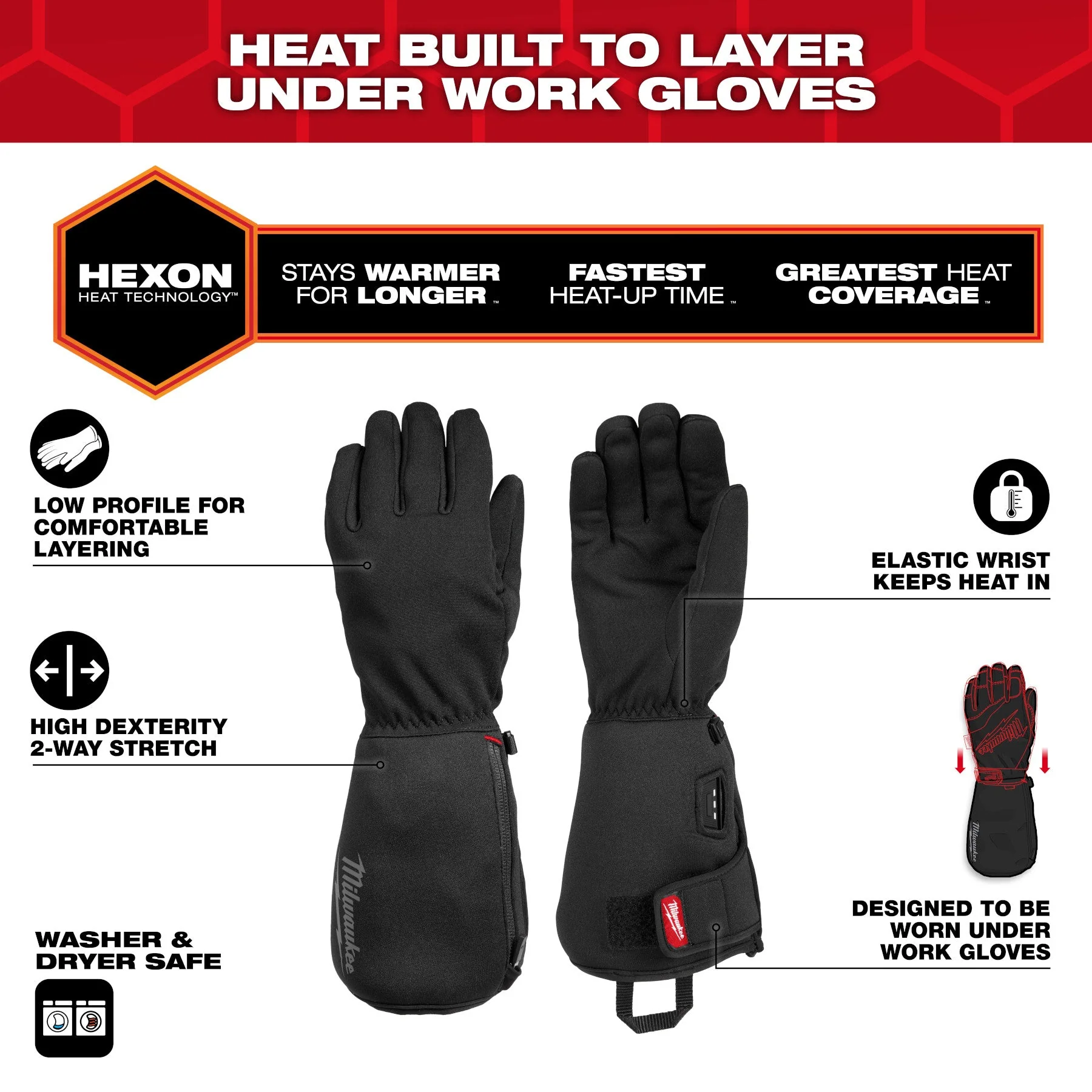Milwaukee Heated Winter Glove Liner - Image 4