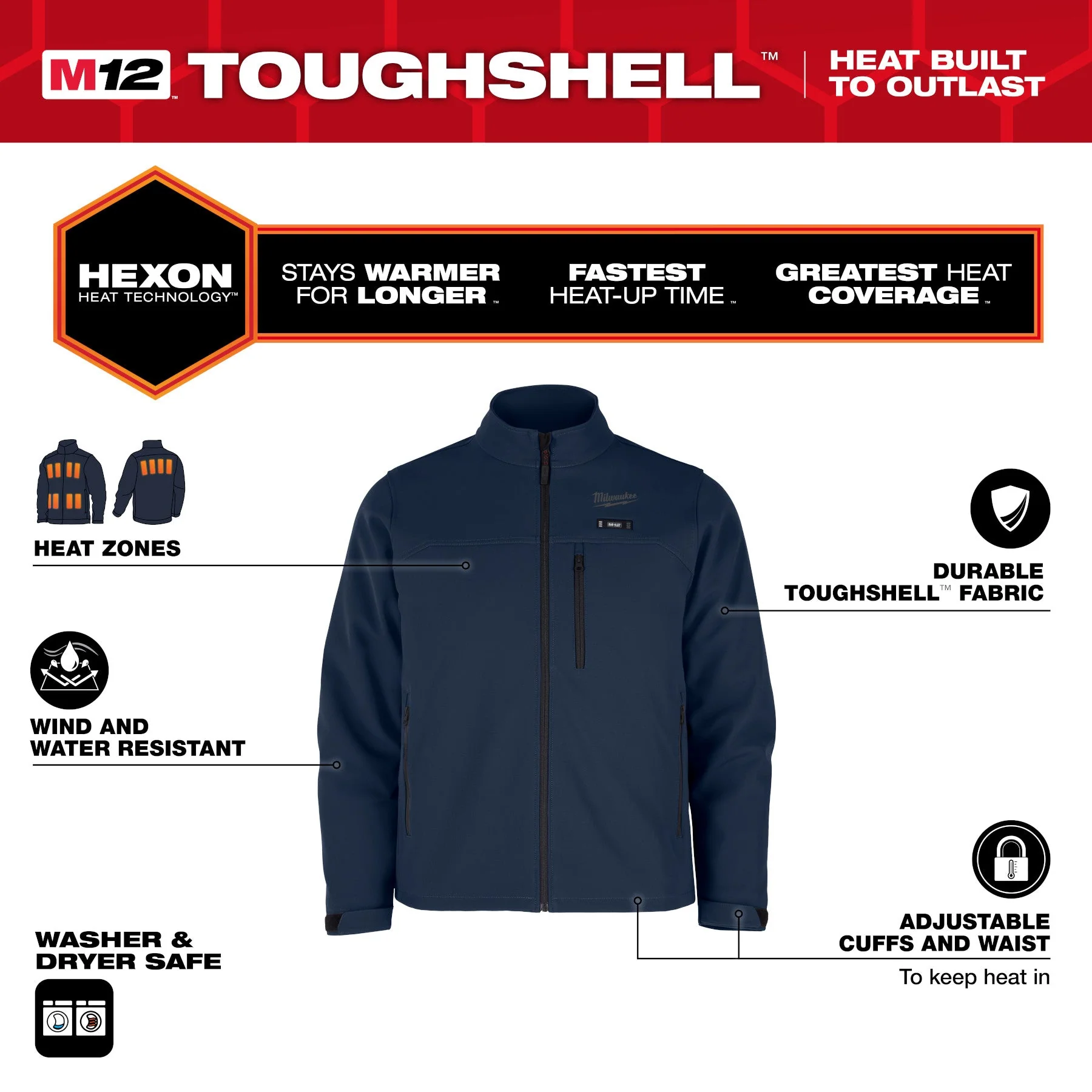 Milwaukee M100-21 M12™ Heated TOUGHSHELL™ Jacket - Image 20