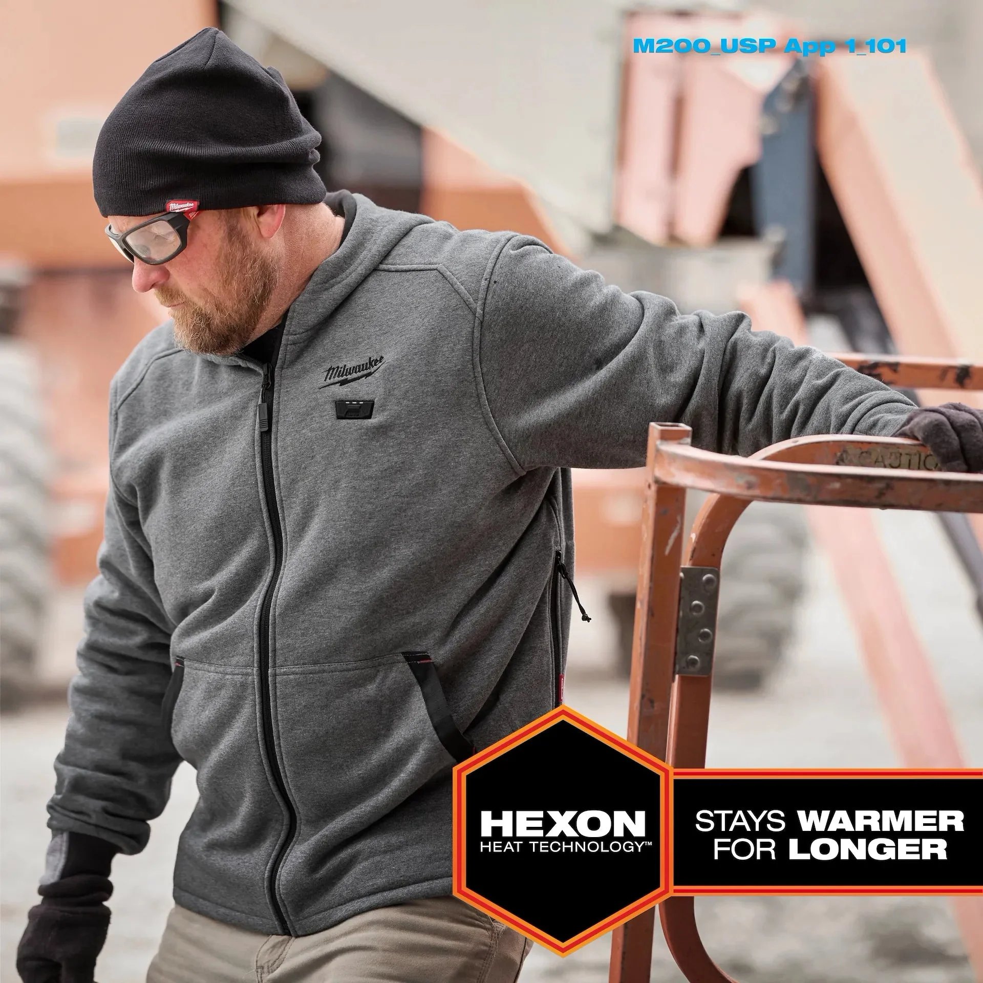 Milwaukee M12 Heated Hoodie - Grey MED - Image 6